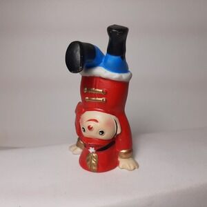 1981 Ron Gordon Designs Christmas Tumbling Toy Soldier Figure Headstand 3.5"